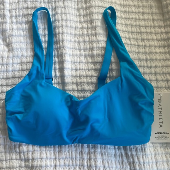Athleta Swim Athleta Square Neck Bra Cup Bikini Top Nwt Poshmark